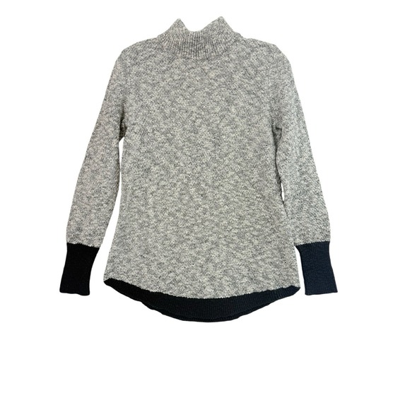 L.L. Bean Sweaters - Womens XS LL Bean Signature Sweater Knit Mock Neck Pullover Linen & Cotton Blend